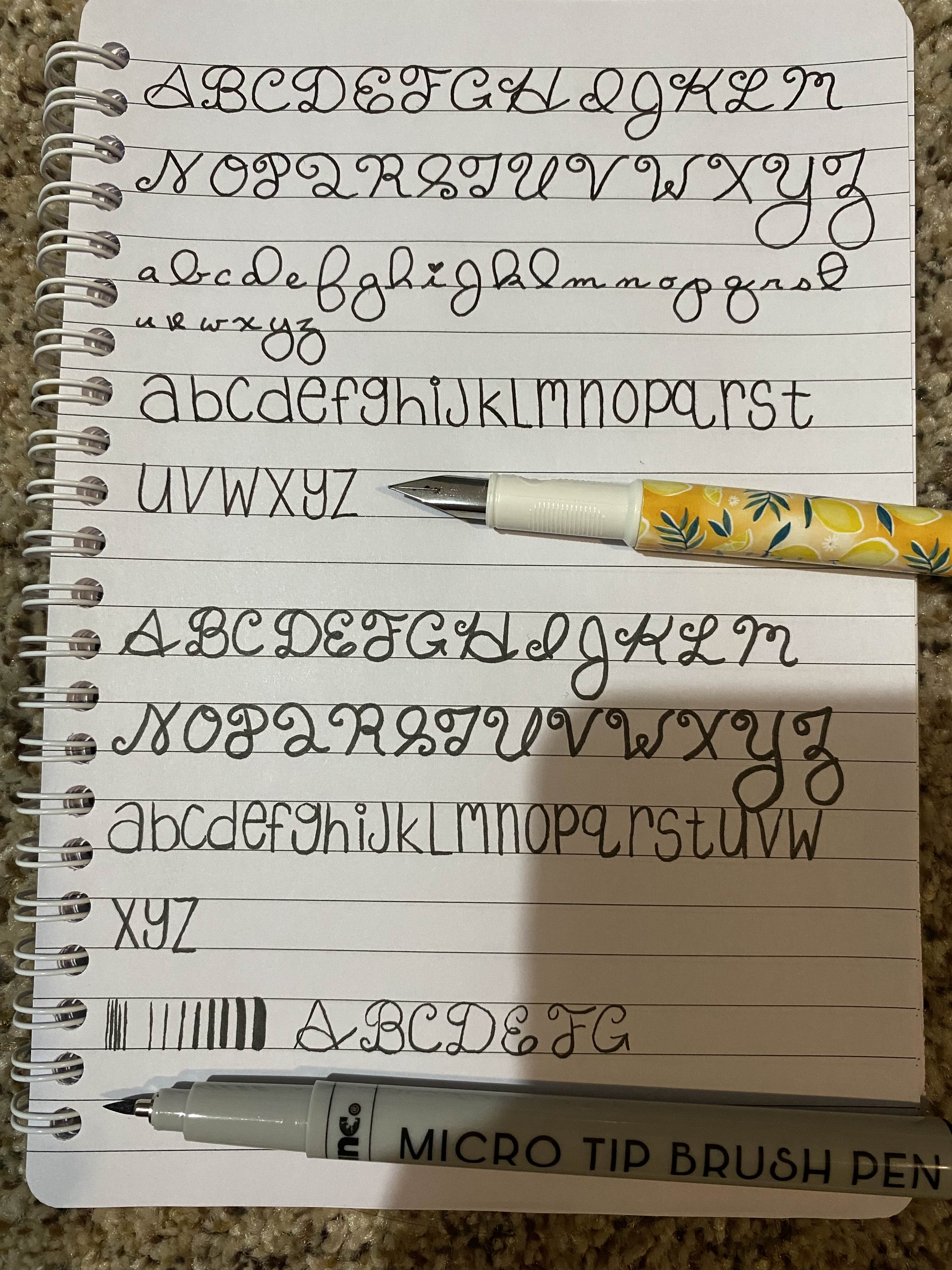 a list of calligraphy fonts