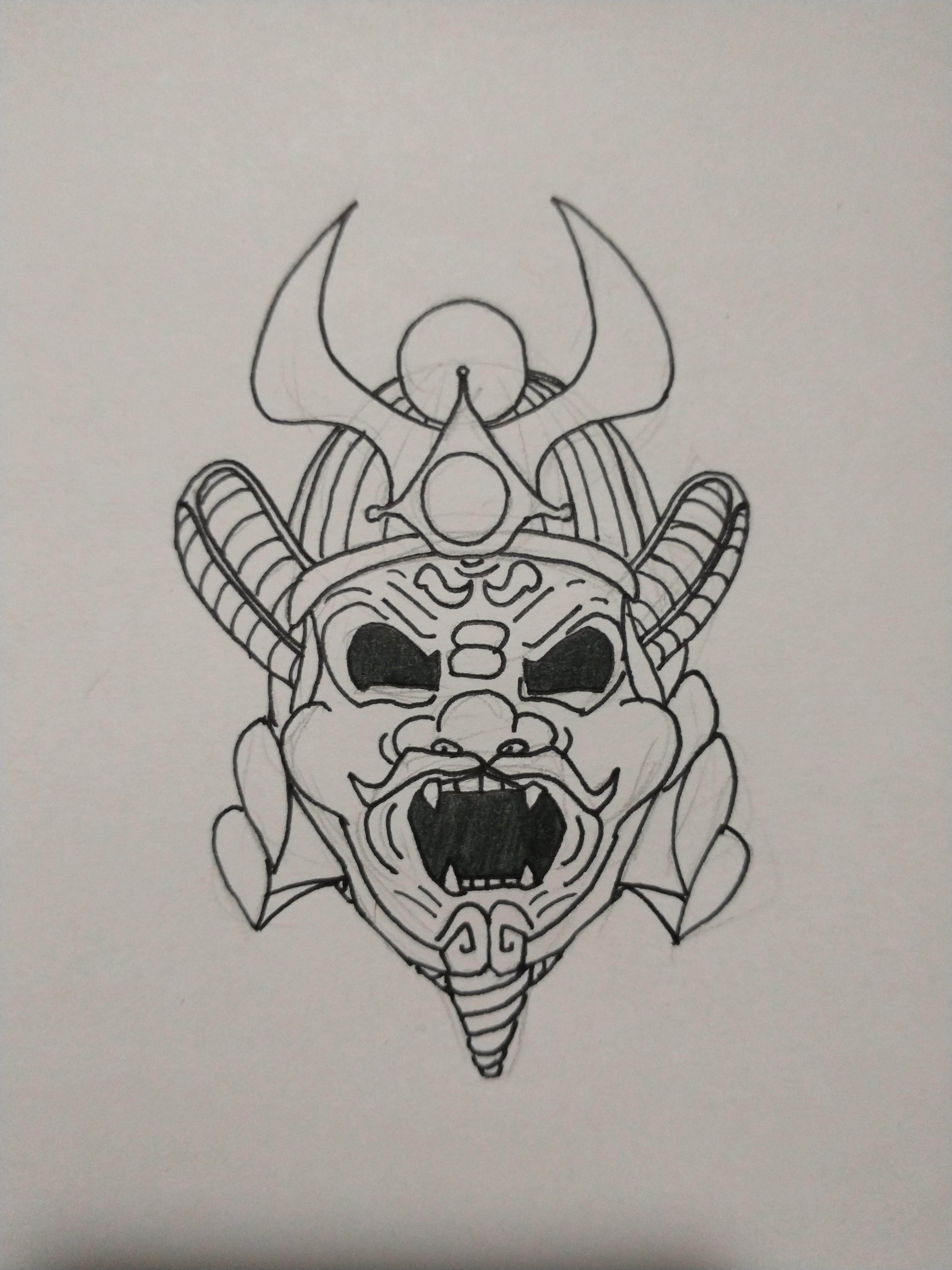 a samurai mask